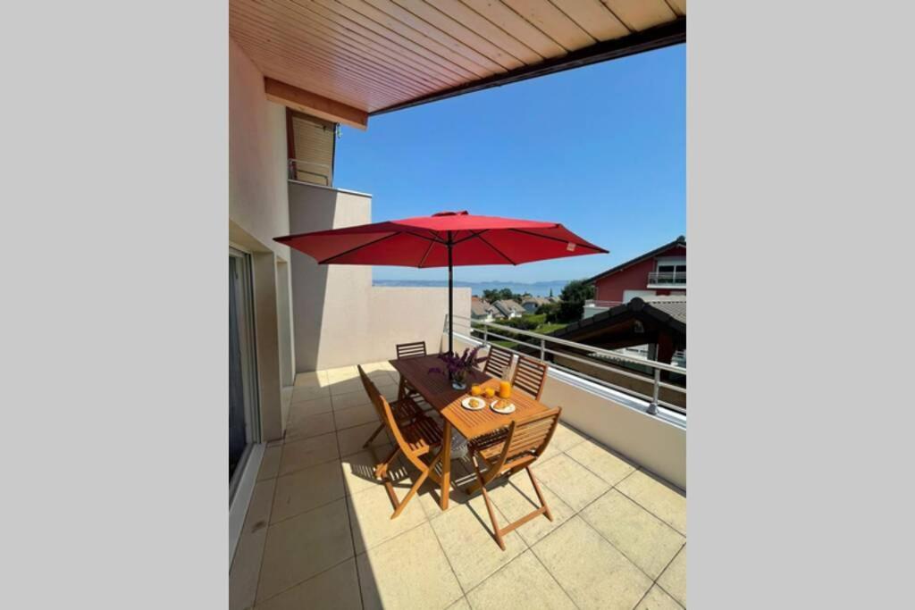 Superbe Appartement Au Calme Avec Vue Sur Le Lac. Evian-les-Bains Ngoại thất bức ảnh