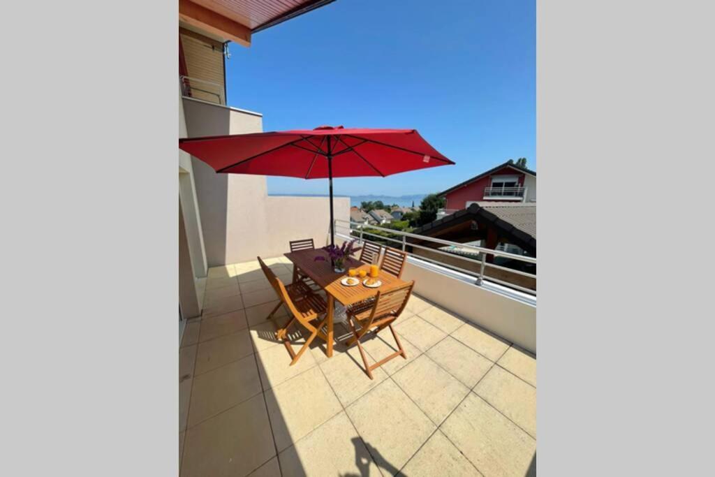 Superbe Appartement Au Calme Avec Vue Sur Le Lac. Evian-les-Bains Ngoại thất bức ảnh